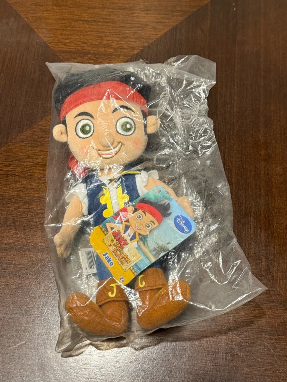 Disney Jake Plush - Red Bandana, Blue Vest, Brown Boots